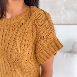 Bianca Crochet Short Sleeve Sweater