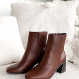 Callie Brown Square Toe Boots