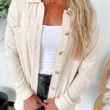 Waffle Knit Relaxed Shacket (2 Colors)