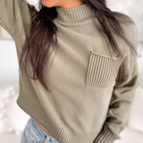 Ashley Turtleneck Textured Sweater