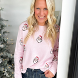 Light Pink Santa Knit Sweater