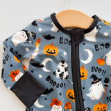 Blue Costumed Ghost Romper