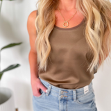 Chelsey Olive Tank Top