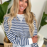 Striped Relaxed Pullover (2 Colors)