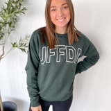 Uffda Green Crewneck Sweatshirt