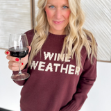 Wine Weather Knit Sweater