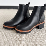 Black Leather MIA Boot