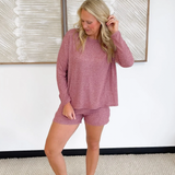Two Tone Soft Knit Lounge Top (3 Colors)