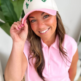 Pink/Green GOLF Hat
