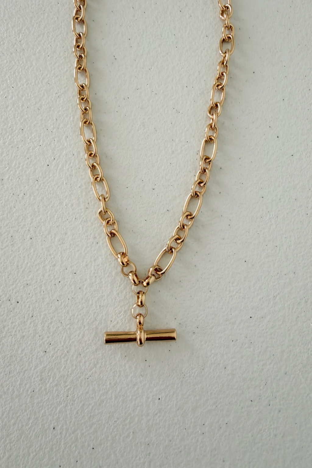 Chain Necklace with Bar Pendant