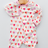 Pink Hearts Magnetic Me Footie