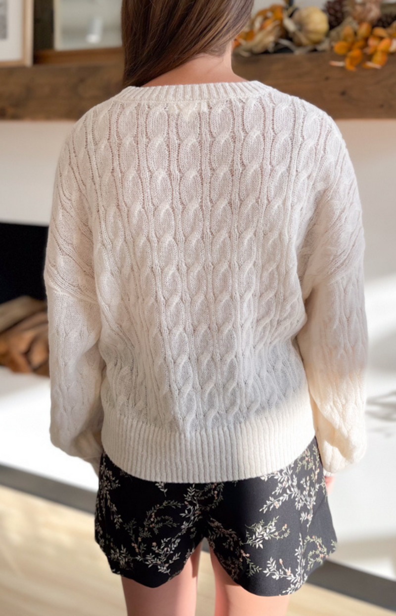 Brooke Cable Knit Sweater