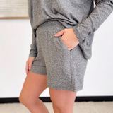 Two Tone Elastic Waistband Lounge Shorts (3 colors)