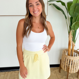 Light Yellow Mini Skort