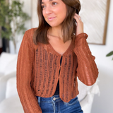 Aubrey Crochet Front Hook Cardigan