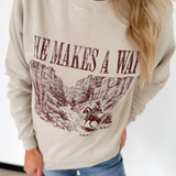 He Makes a Way Isaiah 43:19 Graphic Crewneck