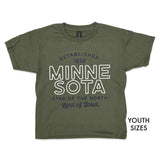 Minnesota Green Kids Tee