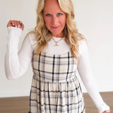 Checker Smocked Cami Jumpsuit