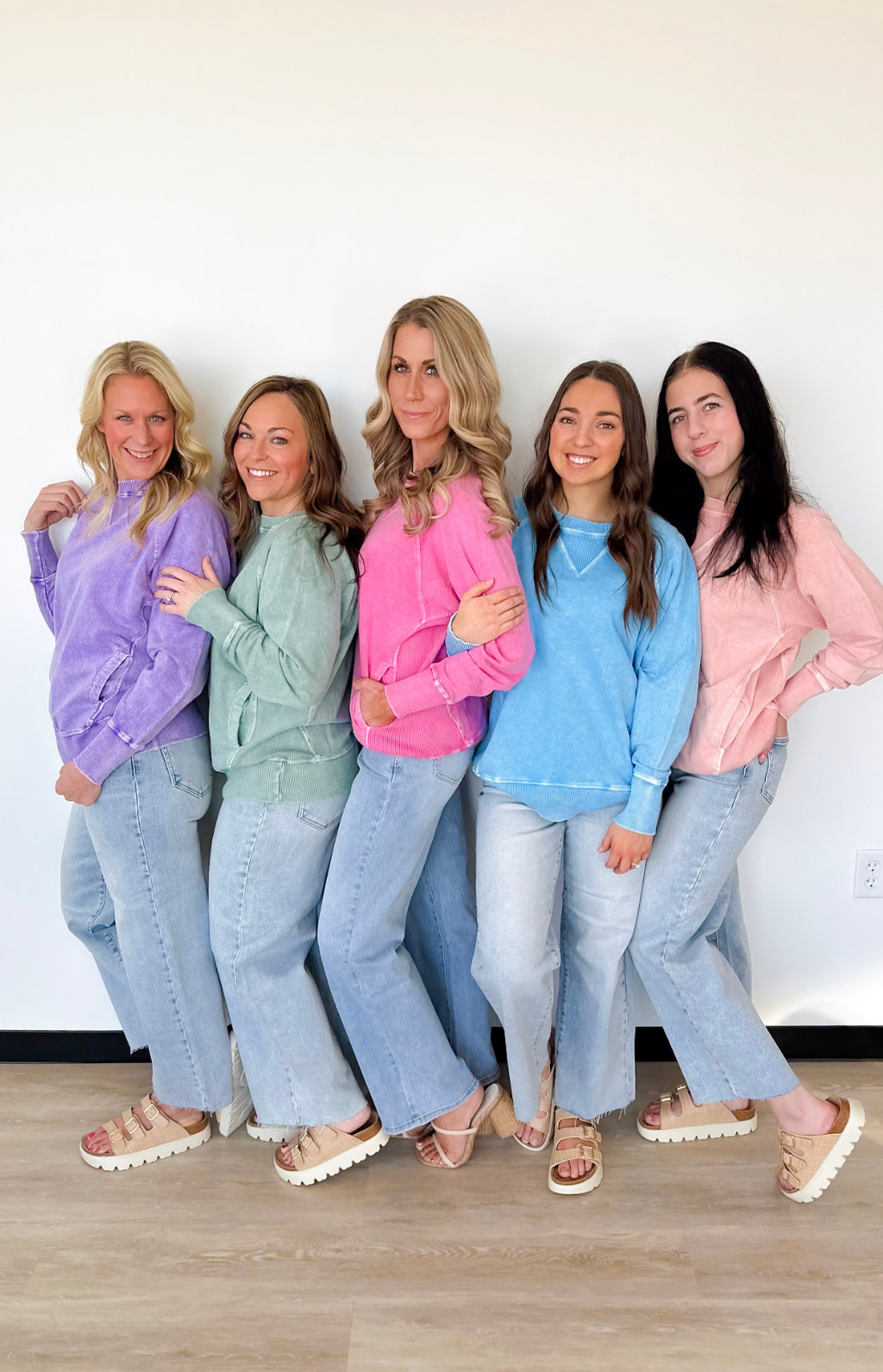 Lightweight Acid Wash Pullover-Peach – Creative Touch Boutique