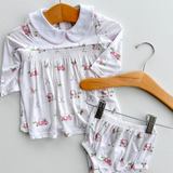Golf Carts Collared Dress with Diaper Cover