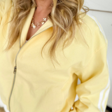 Yellow Zip Up Athletic Jacket
