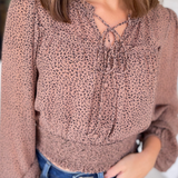 Shelby Animal Print Blouse