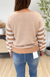 Molly Striped Mustard Sweater