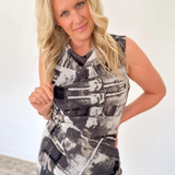 Cowl Neck Sleeveless Maxi Dress