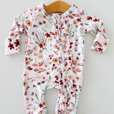 Wren Floral Ruffle Footie