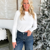 Crinkled Long Sleeve Top (3 Colors)