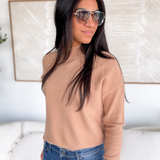 Holly Ribbed Mock Neck Sweater