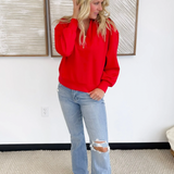 Half Zip V-Neck Pullover (4 Colors)