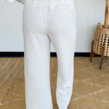 Light Grey Cropped Wide Leg Pant