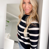 Aria Lightweight Striped Long Sleeve Top