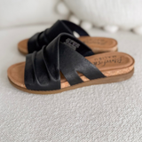 Slip on Black Sandals