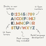 Letters & Numbers Bath Set