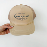 God Bless America Trucker Hat