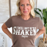 I Will Not Be Shaken Psalm 16:8 Graphic Tee