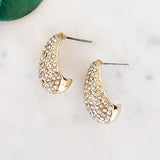 Pave Teardrop Earrings