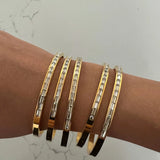 Dainty Diamond Bangle