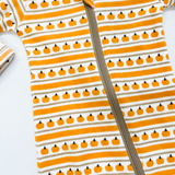 Pumpkin Stripe Romper