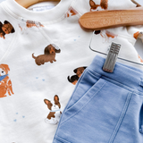 Sweatshirt & Jogger Set-Blue Dogs
