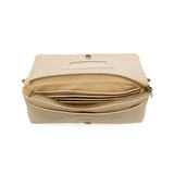 Taupe Over Flap Crossbody