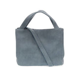 Dusty Blue Floral Split Shoulder Bag