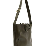 Alma Buckle Tote-Dark Moss