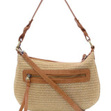 Natural Straw Hobo Shoulder Bag