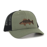 Walleye Green Snapback Hat