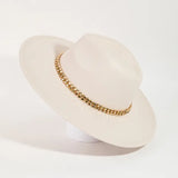 Chain Band Fedora Hat