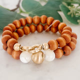 Wood Beaded Bracelet Set