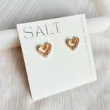 Lacy Heart Studs